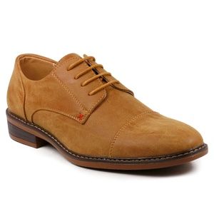 Metrocharm MC600  Tan Men's Lace Up Oxford Shoe